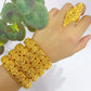 ANIID Fashion Dubai Bridal 24k Gold Color Round Bracelets Bangles  Ethiopian Luxury Hand Jewelry for Indian Wedding Party Gifts