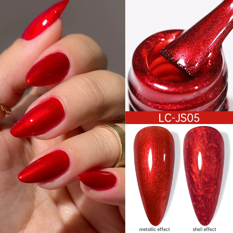Zenat Red Autumn Winter Gel Nail Polish