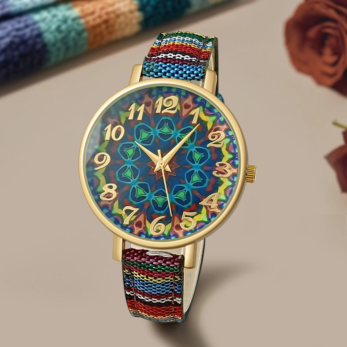 Zenat Watch Luxury Ladies Gift multicolors