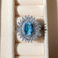 Zenat Sea Blue Cubic Zirconia Women’s Ring