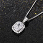 2025 Gorgeous White/Green/Purple/Pink Cubic Zirconia Women Necklace Simple and Elegant Design Female Wedding Trendy Jewelry