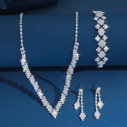 Zenat 3-4 Piece Women's Wedding Jewelry Set