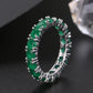 Luxury Female White Crystal Stone  Ring Irregular Zirconia Wedding Rings for Women Trendy Geometric Zircon Engagement Ring