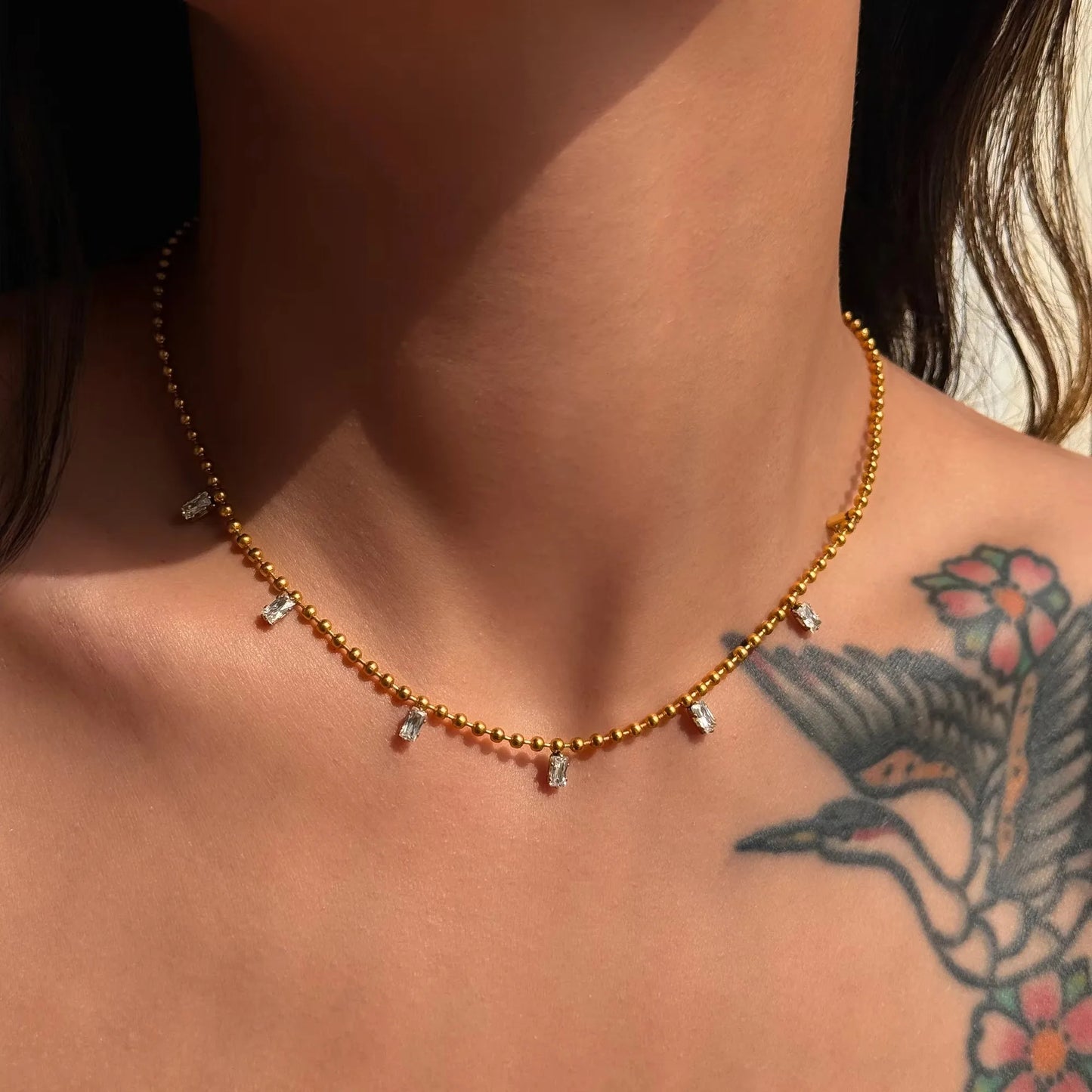 Zenat Tassel 18k Gold Plated Stainless Steel Tarnish Free