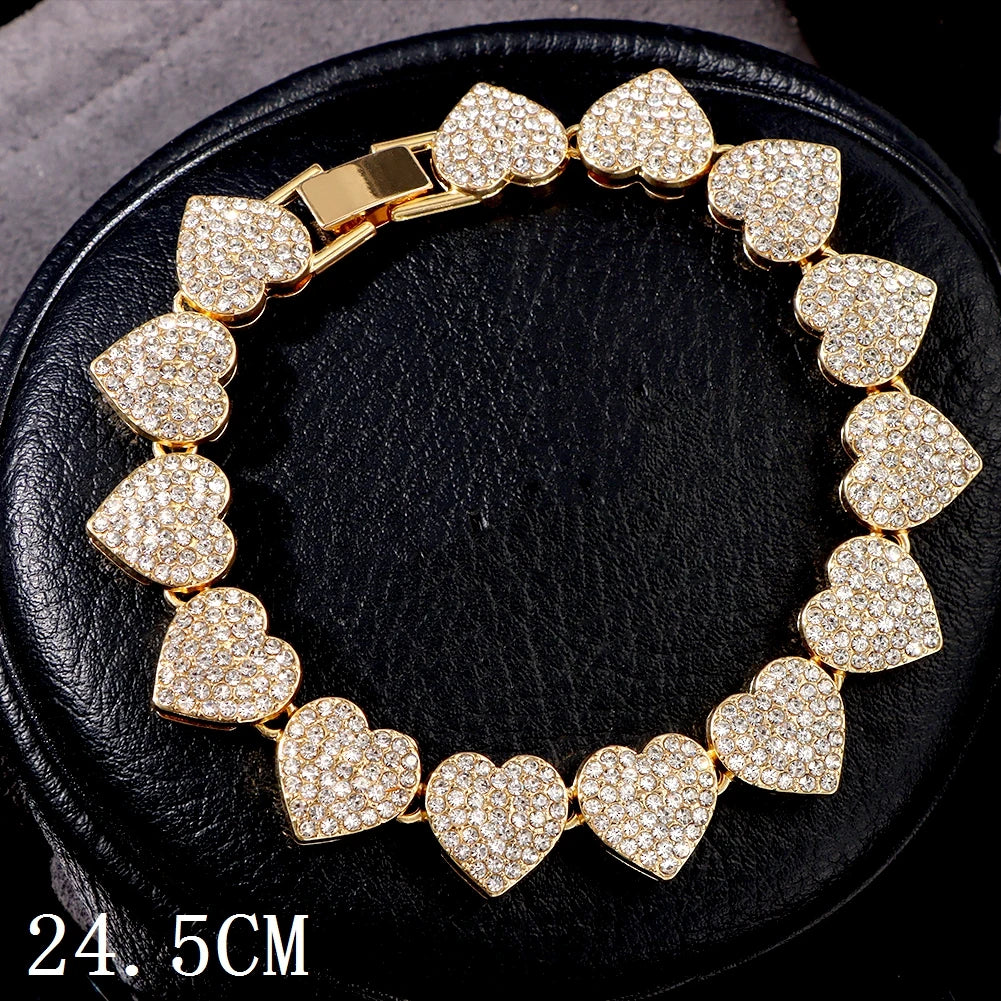 Zenat Iced Out Chunky Cuban Anklet for Women
