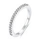 Luxury Female White Crystal Stone  Ring Irregular Zirconia Wedding Rings for Women Trendy Geometric Zircon Engagement Ring