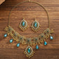Zenat Ethnic Resin Stone Water Drop Pendant Set