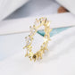 Fashion Luxury Multicolor Charm Zircon Wedding Rings for Women Round Square Stone Party Ring Jewelry