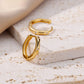 Zenat Elegant Round Hoop Earrings – Luxury Stainless Steel