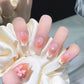 Zenat 24Pcs Glitter Diamond Press-On Nails