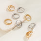 Zenat 8-Piece Chunky Mixed Metal Rings Set