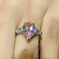 Zenat Pink Zirconia Trendy Sweet and Romantic Engagement Rings