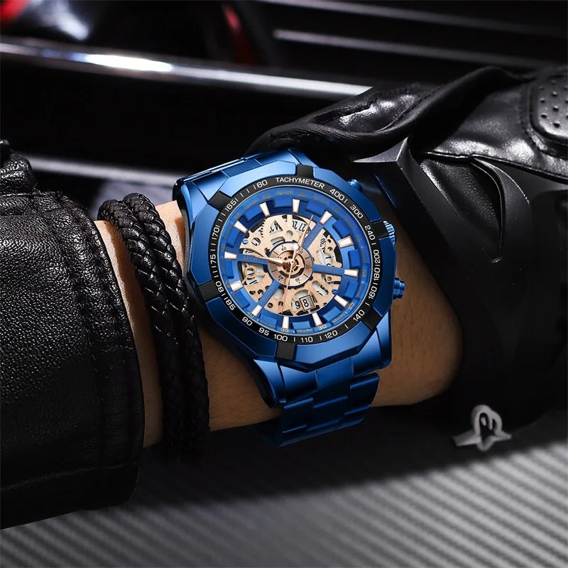 Zenat 2025 Luxury Men’s Quartz Stainless Steel Watch