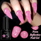Zenat Bright Red Sparkling Glitter Gel Nail Polish