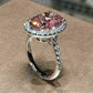 Zenat Pink Cubic Zirconia Ring for Women