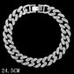 Zenat Iced Out Chunky Cuban Anklet for Women