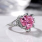 Zenat Pink Cubic Zirconia Ring for Women