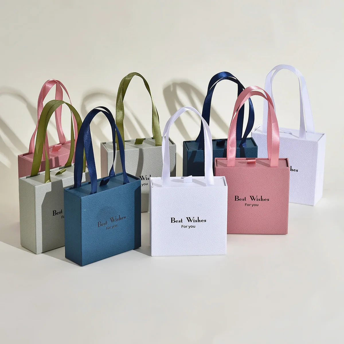 Handheld Jewelry Box Paper Pull-out Drawer Jewelry Case