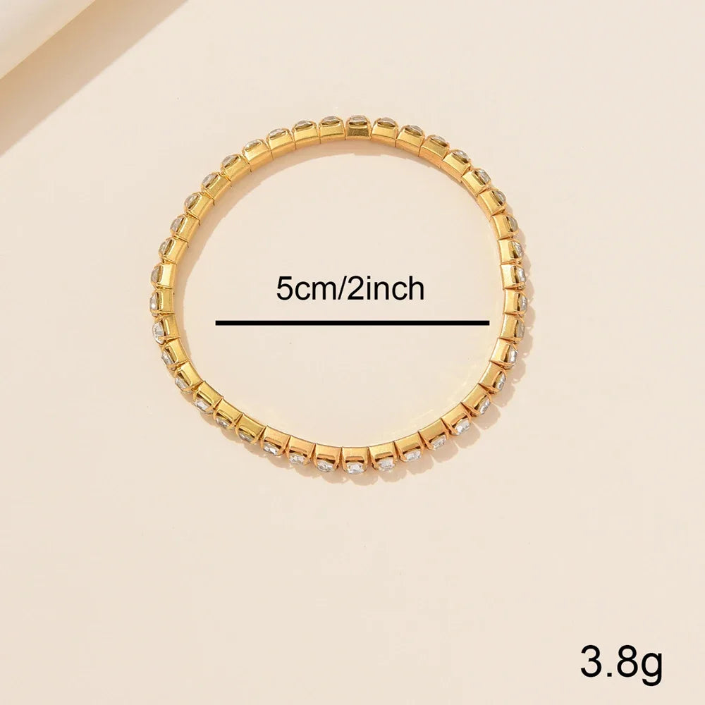 Zenat Quartz Watch Gold Luxury Ring Necklace Earring Set