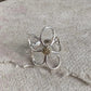 Zenat 925 Sterling Silver Minimalist Flower Ring