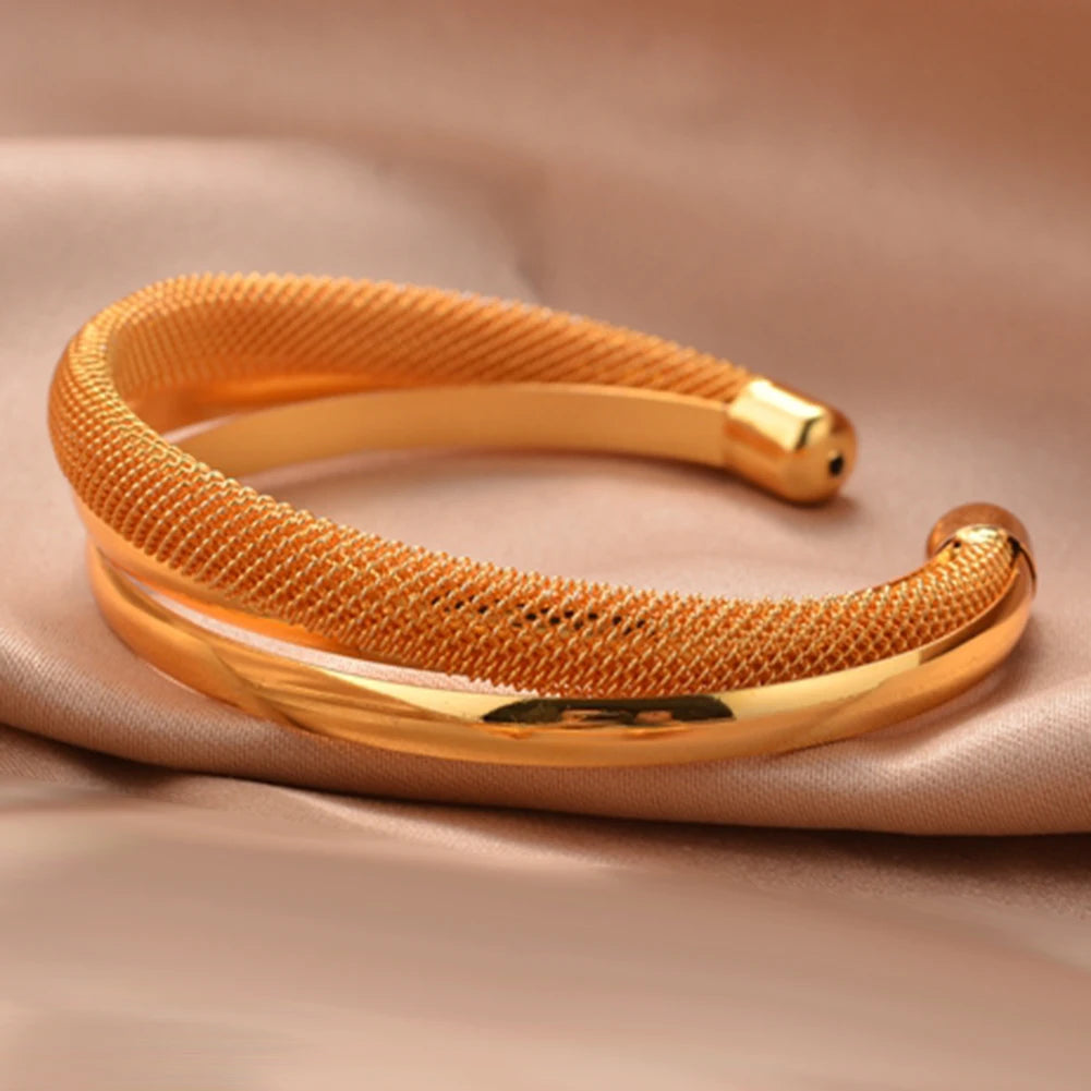 Shiny Bangles for Women Adjustable Bracelet