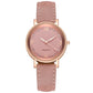 Light Luxury Luminous Quartz Wristwatches for Women Elegant Leather Band Analog Quartz Watches Casual Versatile Watches 스켈레톤 시계
