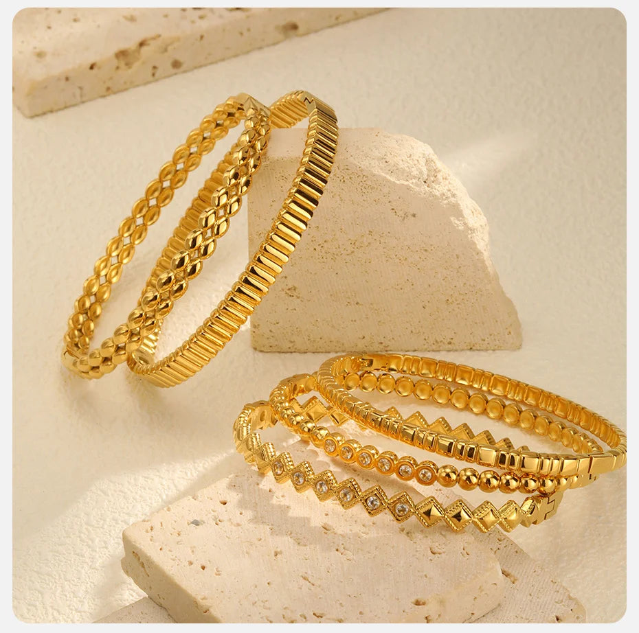 Vnox Romantic Zircon Bracelet For Women No Fading