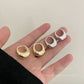Zenat 925 Silver Round Hoop Earrings – Trendy Vintage