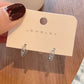 925 Sterling Silver Earrings Fashionable New Style for Women Elegant Niche High End Simple and Plain Ear Ornaments