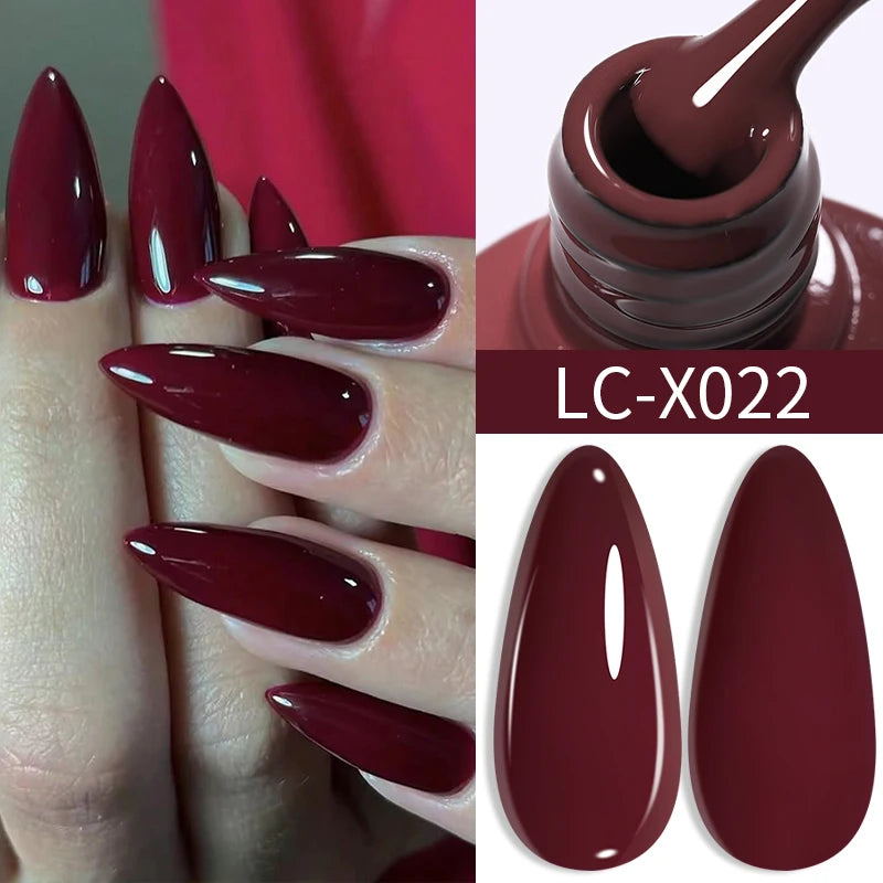Zenat Red Autumn Winter Gel Nail Polish