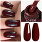 Zenat Bright Red Sparkling Glitter Gel Nail Polish