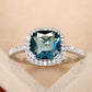 Zenat Sea Blue Cubic Zirconia Women’s Ring