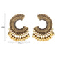 Zenat Colorful CZ Tassel Semicircle Jhumka