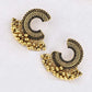 Zenat Colorful CZ Tassel Semicircle Jhumka