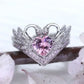 Zenat Pink Zirconia Trendy Sweet and Romantic Engagement Rings