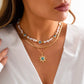Zenat 3PC Ethnic Sunflower Beaded Necklace Set