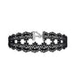 Zenat Neo-Gothic Black Lace Punk Choker Necklace