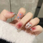 Zenat 24Pcs Glitter Diamond Press-On Nails