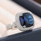 Zenat Colorful Green Cubic Zirconia Rings