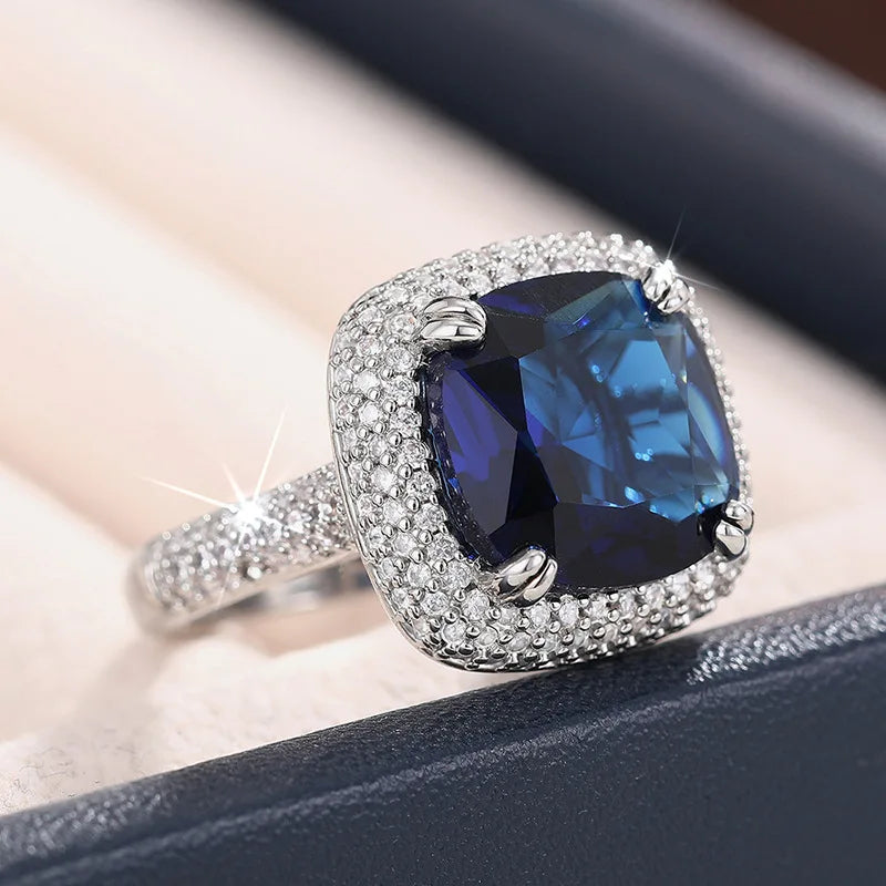 Zenat Colorful Green Cubic Zirconia Rings