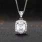 2025 Gorgeous White/Green/Purple/Pink Cubic Zirconia Women Necklace Simple and Elegant Design Female Wedding Trendy Jewelry