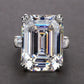 2024 New Luxury Women's Big Black Stone Ring Fashion Silver Zircon Wedding Rings Female Bride Love Engagement