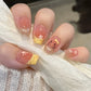 Zenat 24Pcs Glitter Diamond Press-On Nails