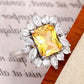 Zenat Colorful Green Cubic Zirconia Rings