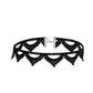 Zenat Neo-Gothic Black Lace Punk Choker Necklace