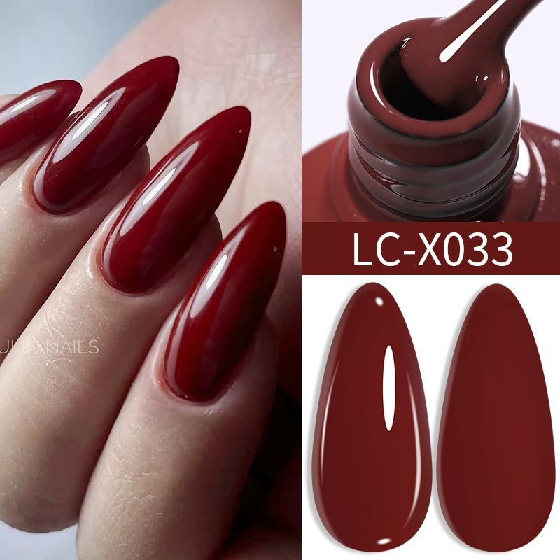 Zenat Red Autumn Winter Gel Nail Polish
