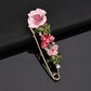 Zenat Sweet Flower Rhinestone Lapel Pin Brooch