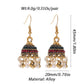 Zenat Silver Color Jhumka Earrings