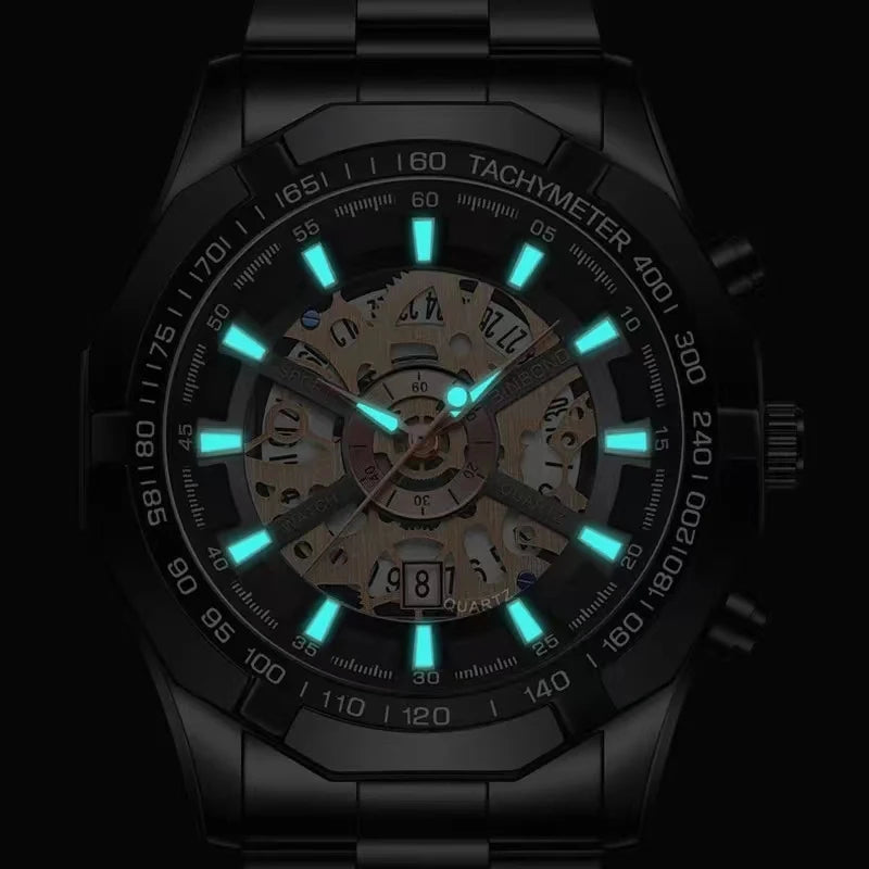 Zenat 2025 Luxury Men’s Quartz Stainless Steel Watch