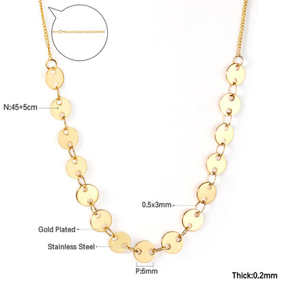 Zenat Golden Star Heart Bohemian Chain Necklace